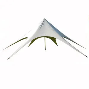 Barato carpa de PVC Gazebo al aire libre personalizado campana 10M fiesta cúpula impermeable 6M tiendas en forma de estrella