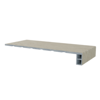 Nez de marche d'escalier en vinyle SPC rigide REGAL, étanche, à clipser, avec bord flexible et couche anti-usure antidérapante