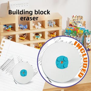 Ensemble de papeterie <span class=keywords><strong>pour</strong></span> enfants en plastique ABS, trousse à crayons, <span class=keywords><strong>jouet</strong></span> de construction, <span class=keywords><strong>rangement</strong></span>, jeux d'apprentissage <span class=keywords><strong>pour</strong></span> bébés, blocs de construction, 5 à 7 ans - Product Image 3