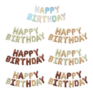 Globos <span class=keywords><strong>de</strong></span> Aluminio para Decoración <span class=keywords><strong>de</strong></span> Fiesta <span class=keywords><strong>de</strong></span> Cumpleaños, Globos <span class=keywords><strong>de</strong></span> Aluminio con Letras <span class=keywords><strong>de</strong></span> Feliz Cumpleaños, Crema <span class=keywords><strong>de</strong></span> <span class=keywords><strong>Chocolate</strong></span> Blanco Leche y <span class=keywords><strong>Caramelo</strong></span>, 16 Pulgadas - Product Image 2