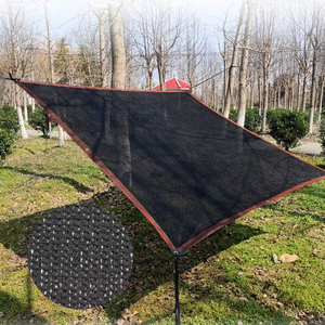 Toile d'ombrage noire en maille durable avec œillets, <span class=keywords><strong>filet</strong></span> pare-soleil <span class=keywords><strong>de</strong></span> jardin résistant avec bordure thermocollée pour la protection des plantes, tomates - Product Image 1