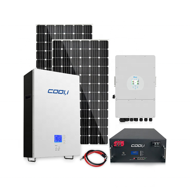 Cooli Off Grid Solar Panels System With Battery Backup Home Power Storage 5kw 10kw Lithium Ion Battery