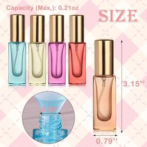 Wholesale 5ml Pocket Travel Small Round Cylinder Perfume Glass Spray <b>Bottle</b> Portable 5 ml Clear Mini Perfume Mist Spray <b>Bottle</b> - Product Image 4