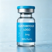 Étiquettes personnalisées pour flacons de peptides avec marquage interne pour 3 ml/5 ml, autocollants d'identification intérieurs avec boîtes individuelles assorties.