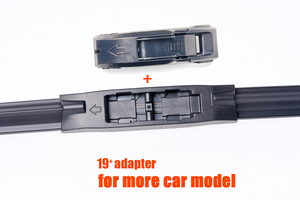 Escobillas Limpiaparabrisas Delanteras de Goma Natural de Calidad OEM, Silenciosas, para Todo Clima, para Autos Europeos de 12-28 Pulgadas, con Adaptador Múltiple - Product Image 2