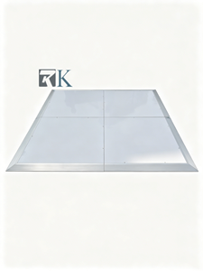 Plancher de danse portable pour fêtes, mariages et événements avec plateforme en contreplaqué et bordure en aluminium - Product Image 2
