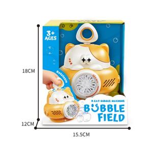 EPT 360 °   Machine à bulles rotative pour chat, souffleur de bulles électrique à 8 trous avec lumières et solution à bulles, jouet d'extérieur pour enfants - Product Image 4