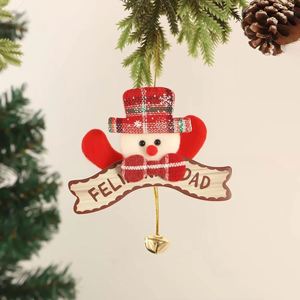 Décorations de Noël en tissu faites à la main, pendentifs pour arbre de Noël, 6 couleurs, ornements suspendus pour accessoires de maison de vacances, directement de l'usine - Product Image 4