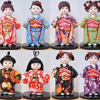 Vente en gros Geisha japonaise Kimono fille Statue poupées asiatiques Kabuki Figurine de collection pour la maison bureau décor de bureau