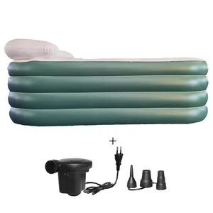 Update Green Outdoor Indoor Home Use Customize 1 Person Adult Woman Man Bath Inflatable Bathtub