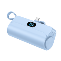 2025 produits électroniques 5000mAh haute capacité ODM câble intégré randonnée chargeur Portable batterie Pack petites Mini banques d'alimentation