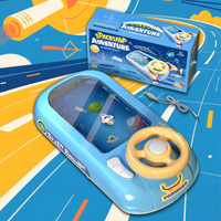 Jouet interactif éducatif de volant d'enfants de jeu d'aventure de course de voiture de table de simulation pour le bébé d'enfants
