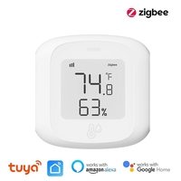 Capteur de température et d'humidité intelligent alimenté par batterie Finru-Tech Tuya WiFi Zigbee, hygromètre thermomètre d'intérieur, fonctionne dans les hôtels, les garages