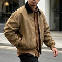 Veste de travail délavée et usée, imperméable, style workwear, décontractée