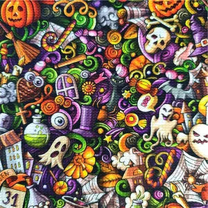 Kỹ Thuật Số In Bullet Vải Polyester Và Spandex Vải Halloween In Cho Cung