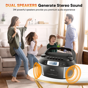 Factory Custom Multi-function Portable CD Player FM Radio BT USB Home Entertainment <b>System</b> Audio Device <b>Stereo</b> Sound - Product Image 5