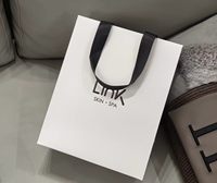 Premium Umweltfreundliche Recycelte Kunstpapier Rechteckige Mini-Tasche mit Individuellem Luxusmarken-Logo für Weihnachtseinkäufe, Laminierung und Prägung