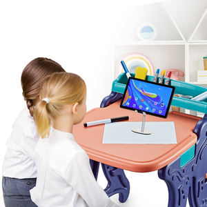 Kinder <span class=keywords><strong>2</strong></span>-in-1 Multifunktionales Zeichenbrett Zusammenklappbarer Lern-Tisch Zeichenbrett-Set mit Hocker - Product Image 4