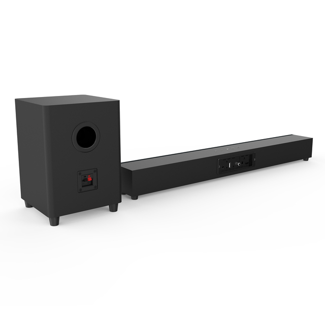 70W BS-65 TV Soundbar with Wireless Subwoofer, Home Theater Audio, Aux USB Optical Coaxial RCA Connections