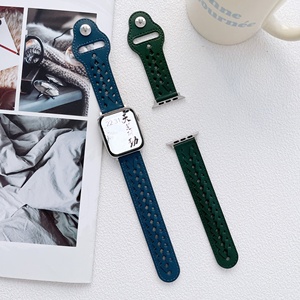 Polso intrecciato cavo per <span class=keywords><strong>Apple</strong></span> <span class=keywords><strong>Watch</strong></span> <span class=keywords><strong>Ultra</strong></span> Band Series 8 7 6 SE 5 4 3 2 1 <span class=keywords><strong>cinturino</strong></span> in <span class=keywords><strong>pelle</strong></span> per fibbia interna iWatch Pin - Product Image 6