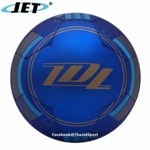 Blue PVC Material Soccer Ball Training & Match Association Football Ball