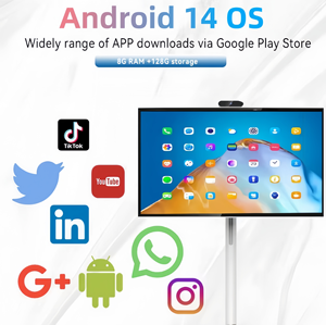 Monitor Touch da <span class=keywords><strong>32</strong></span> <span class=keywords><strong>Pollici</strong></span> con Fotocamera, Android 14, Schermo Portatile Wireless, Televisore LCD Mobile, Smart TV - Product Image 6