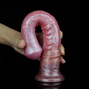 FAAK Long Realistic Horse <b>Dildo</b> With Sucker Silicone Colorful Animal Penis Fantasy Sex Toys Shop for Men Women Anal Plug - Product Image 3