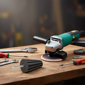 Soporte cónico de goma para mangas de 22 mm, 36x60 mm, eje de 6 mm para lijadoras neumáticas - Product Image 3