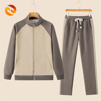 Ensemble de survêtement sportif personnalisé pour homme avec fermeture éclair, blanc, tenue d'entraînement athlétique en polyester/coton, sans couture, pour l'hiver