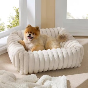 Cama Ecológica para Perros Pequeños/Medianos, Lavable, Ortopédica, de Felpa, con Funda Extraíble con Cierre, para Uso en Invierno - Product Image 1