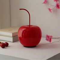 Lampe de bureau moderne et mignonne avec abat-jour créatif en forme de cerise, avec câble USB, de haute qualité, pour la maison
