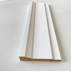 Moldura de unión para suelo y pared de pino imprimado blanco, superficie lisa, para molduras decorativas de pared inferior, suministro para constructores, venta al por mayor, directo de fábrica - Product Image 2