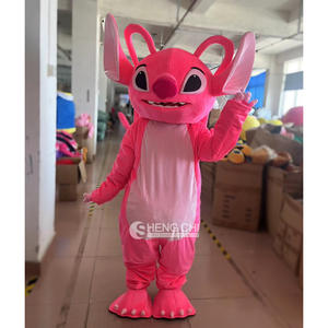 성인 코스프레 파티 공연 원피스 정장 핑크 스티치 마스코트 의상 Shengchi 만화 스티치 마스코트 의상 - Product Image 4