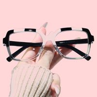 Monture de lunettes optiques carrées rétro pour femmes, anti-lumière bleue, pour la lecture et la myopie