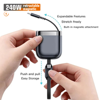 Individuelles Logo 4ft 240W PD Einziehbares Typ-C zu Typ-C Kabel Magnetisches Schnelllade-Datenkabel USB 1.2 für Kamera