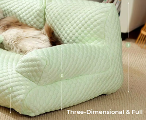 Canapé de luxe multicolore Lit doux pour chats Petit chien moyen Coussin de couchage en peluche pour chiots Fournitures pour animaux de compagnie - Product Image 2