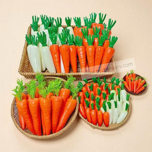 Réaliste Faux Carotte Décor pour Pâques Célébration Printemps Garden Party Événement Affichage Légumes Prop - Product Image 3