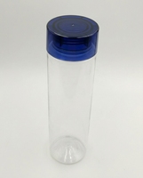 Bouteille d'eau transparente de 750ml avec couvercle à vis en plastique Tritan à large ouverture pour cuisines personnalisée avec logo personnalisé pour boire