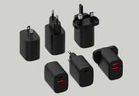 Pengisi daya Cepat produk elektronik pengisi daya dinding, penjualan terbaik PD 20W port usb ganda tipe c 5V 3A US EU AU UK