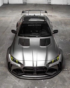 Kit carrosserie pour BMW <span class=keywords><strong>G82M4</strong></span>, mise à niveau <span class=keywords><strong>G82M4</strong></span>, style AD, fibre de carbone, pare-chocs, jupe latérale, diffuseur, spoiler, passage de roue, capot moteur - Product Image 5