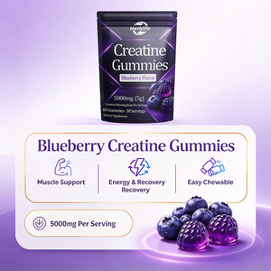 Gummies de créatine monohydrate à marque privée OEM, saveur orange, 5g de créatine par portion, soutien musculaire, complément alimentaire ODM - Product Image 3