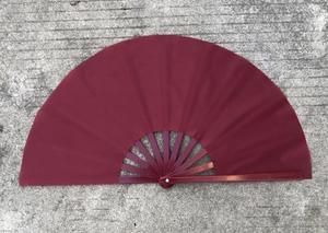 Listo para enviar: Abanicos plegables de plástico de poliéster de 33 cm (13 pulgadas) con mango para manualidades, en blanco y negro, para pintar, estilo navideño - Product Image 5