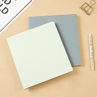 Cuaderno de Tapa Blanda de Cuero PU con Encuadernación Térmica Cuadrada Personalizada para la Escuela