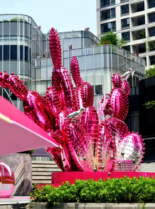 Escultura Artística <span class=keywords><strong>de</strong></span> <span class=keywords><strong>Cactus</strong></span> Rosa |   Instalación a Gran Escala con Temática Desértica para <span class=keywords><strong>Centros</strong></span> Comerciales, Plazas Comerciales y <span class=keywords><strong>Centros</strong></span> <span class=keywords><strong>de</strong></span> Venta Minorista - Product Image 2