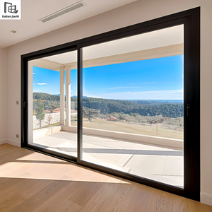 Portes coulissantes en aluminium <span class=keywords><strong>pour</strong></span> grand balcon extérieur en verre à l'épreuve des ouragans Patio à impact 4 voies - Product Image 2