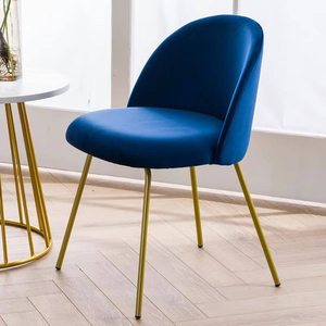 Silla <span class=keywords><strong>de</strong></span> Comedor Moderna para Jardín, <span class=keywords><strong>de</strong></span> Metal Clásico, con Acolchado Suave, a Bajo Precio - Product Image 2