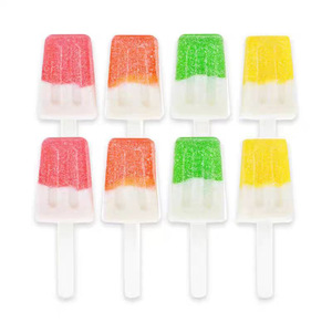 Yaratıcı dört renkli dondurma şekilli şekerleme meyve aromalı sakızlı şeker sopa üzerinde çocuklar için aperatif - Product Image 6