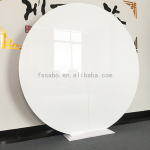 <strong>Simple</strong> Round Shape White Color PC PVC Modern Fancy High Class <strong>Wedding</strong> Events Banquet <strong>Backdrop</strong> <strong>Wedding</strong> for Decoration <strong>Backdrop</strong> - Product Image 2
