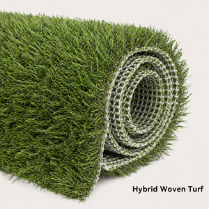 Gazon artificiel tissé écologique sans remplissage, pelouse synthétique sûre pour jardin sur toit et place publique - Product Image 1