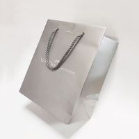 Bolsa de Papel C1S de 250g OEM, Impresión de Bolsas de Papel con Recubrimiento de una Cara, con Tamaño, Color y Tipo de Asa Personalizados
